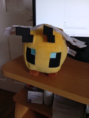 Minecraft bee plush - plush, soft