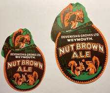 Devenish and Groves Nut Brown Ale Tabbed Ovals - Two sizes