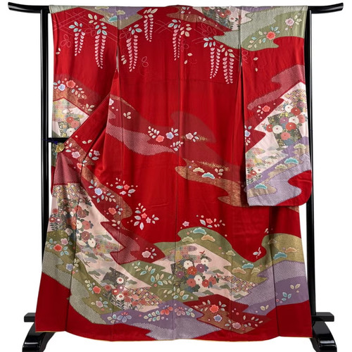 Vintage japanese silk - vintage, furisode