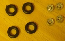 1/43rd scale racing alloy wheels for cars with 13" wheels by K&R Replicas