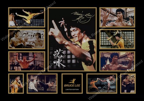 Bruce lee autographed a4 - bruce,