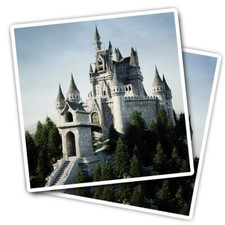 2x Vinyl Stickers Old