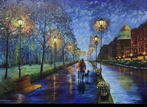 Art oil original signing by - art,