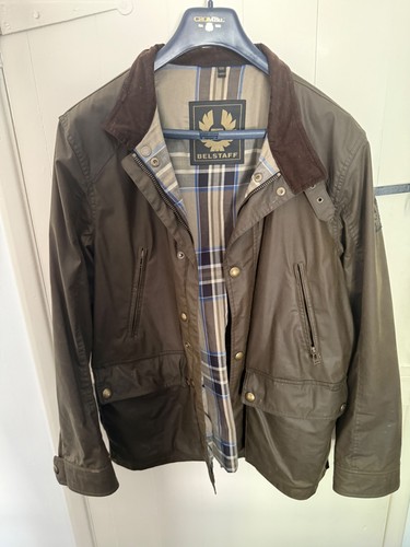 Belstaff olive green waxed - olive,