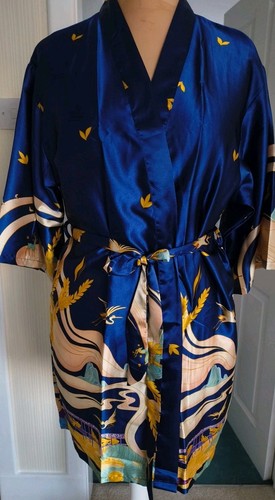 Touch silk kimono - a,