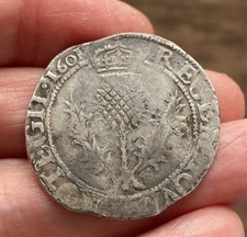 SCOTLAND JAMES VI (1567-1625) SILVER THISTLE MERK, 1601.
