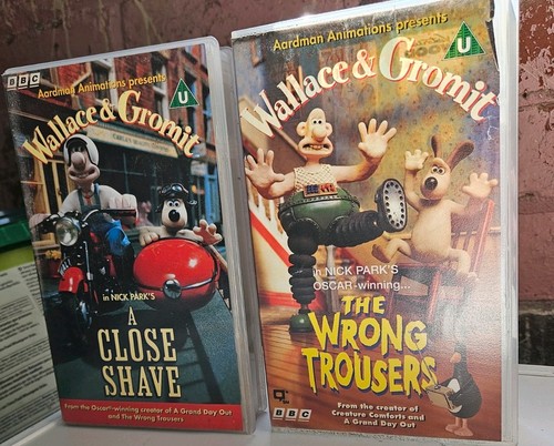 Wallace gromit vhs - x2, video