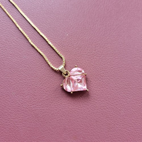 Gold tone necklace - snake, chain