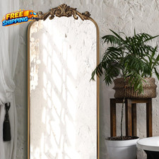Large Gold Antique Mirror Tall
