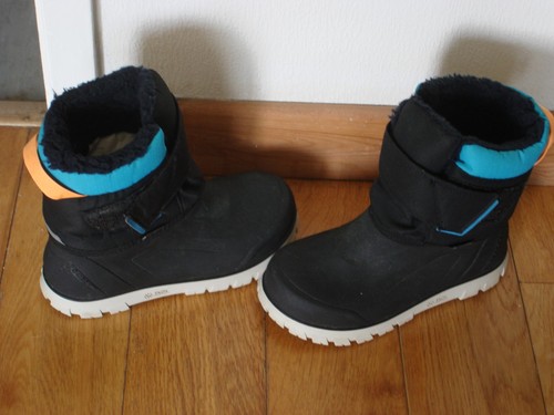 Size4 waterproof boots black - boots,