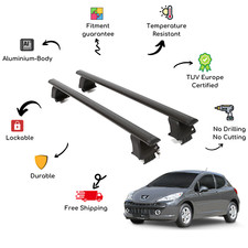 Bare Roof Rack Cross Bars Set
