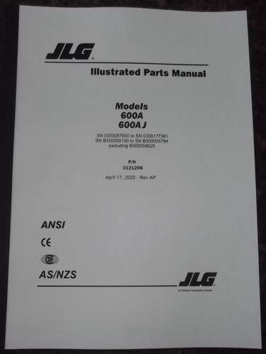 Jlg 600a 600aj articulated - jlg,