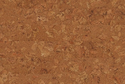 Floating cork floor tiles