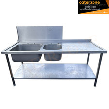 Double Bowl 200x70x88 cm Sink - Used