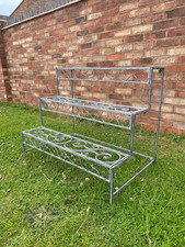 Grey Galvanised Metal Plant