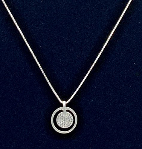 Sterling silver cubic - silver,