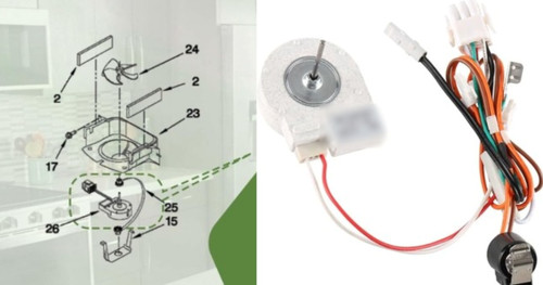 Fridge motor unit for - motor,