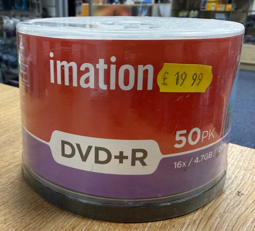 50x imation dvd - blank, dvds