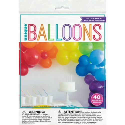 Pack rainbow latex - pack, 40