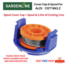 ALDI Gardenline CGT18KL2 Spool & Line + Cover Cap for Trimmer Strimmer FAST POST