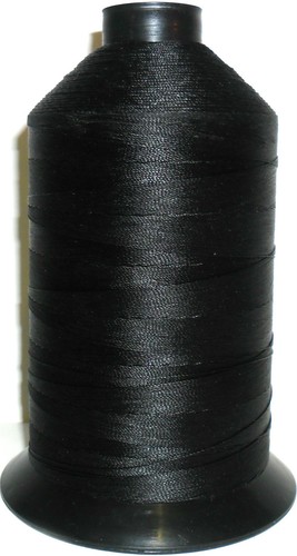 Black strong bonded nylon - black,