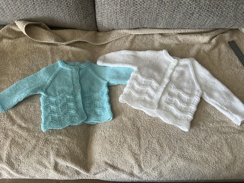 Hand knitted baby cardigans - baby,