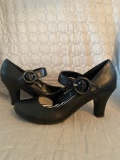 Ladies Black High Heel Court