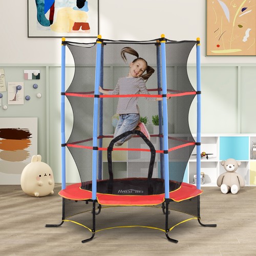 Kids trampoline enclosure - trampoline, w/enclosure