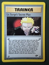 Pokemon Lt. Surges Secret Plan Rare - Gym Challenge - 107/132 NM