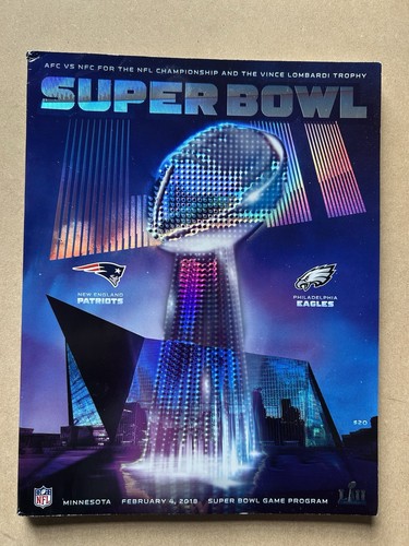 Super bowl lii programme - bowl, 52