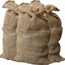 XXXL Hessian Jute Sacks Easy Carry 80cm x 125cm Max 30Kg Vegetable Storage Bags