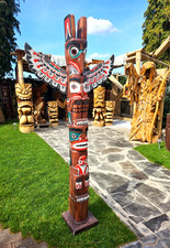 Totem Pole wood Garden-Home
