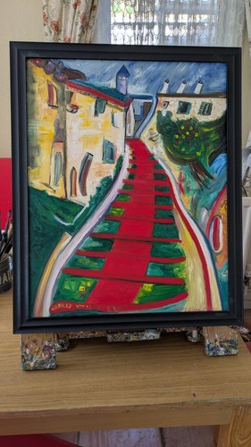 Expressionist oil painting - expressionist,