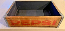 Vintage Original Wooden U.S.A. Soda Pepsi Cola  Drinks Advertising Crate