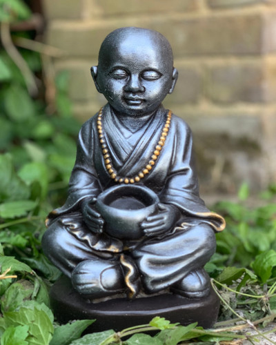 Happy buddha statue stone - statue,