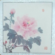 PEONY CHINESE PAINTING SIGNED