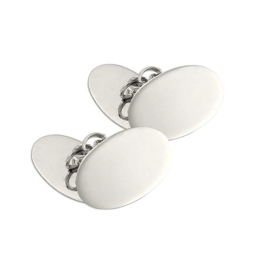 9ct white gold classic oval - 9ct,