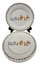 Disney Winnie the Pooh Daisy Chain Dinner Plates Set of 4 Pooh & Friends 10.5"