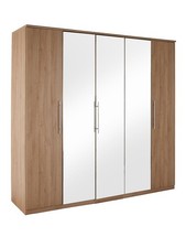 Prague 5 Door Wardrobe New Oak