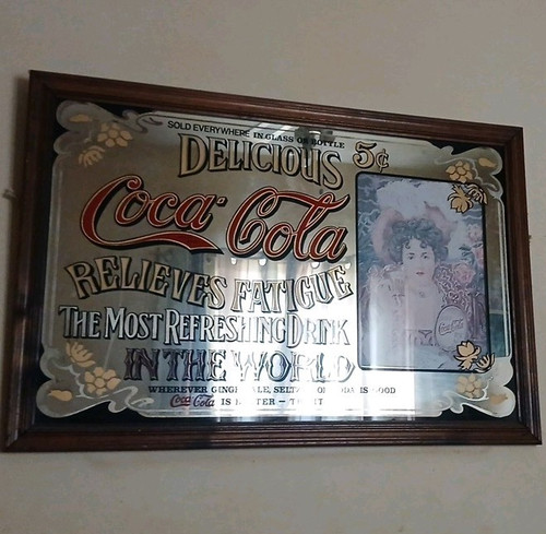 Coca cola wooden - coca-cola, framed