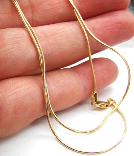 9ct gold chain inch - 9ct, snake