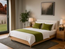 Plush Velvet Bed Runner ,Throw