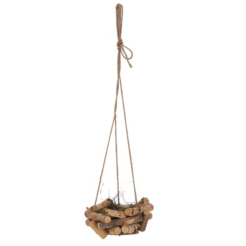 Handmade wooden hanging bird - handmade,