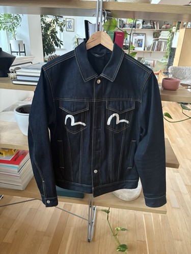 Evisu denim jacket - denim, size