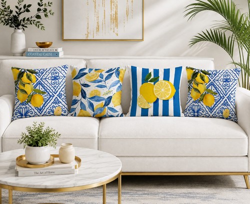 Blue lemon theme single - blue,