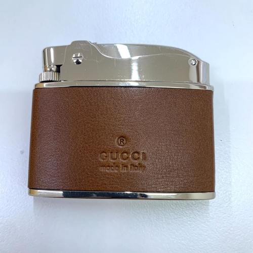 Gucci leather lighter brown - leather,