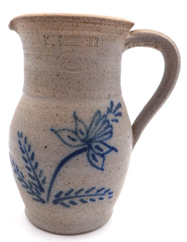 Salt glaze pitcher genesee - salt,