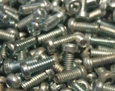 Fifty Meccano zinc 3/8 inch allen bolts, part 111c