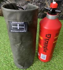 Wax Canvas Bag For Your TRANGIA 1L FUEL BOTTLE,DARK OLIVE,Bag Only For Sale