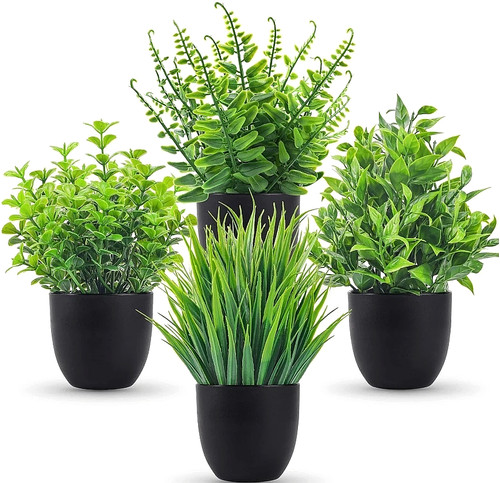 Set artificial plants in - 4,